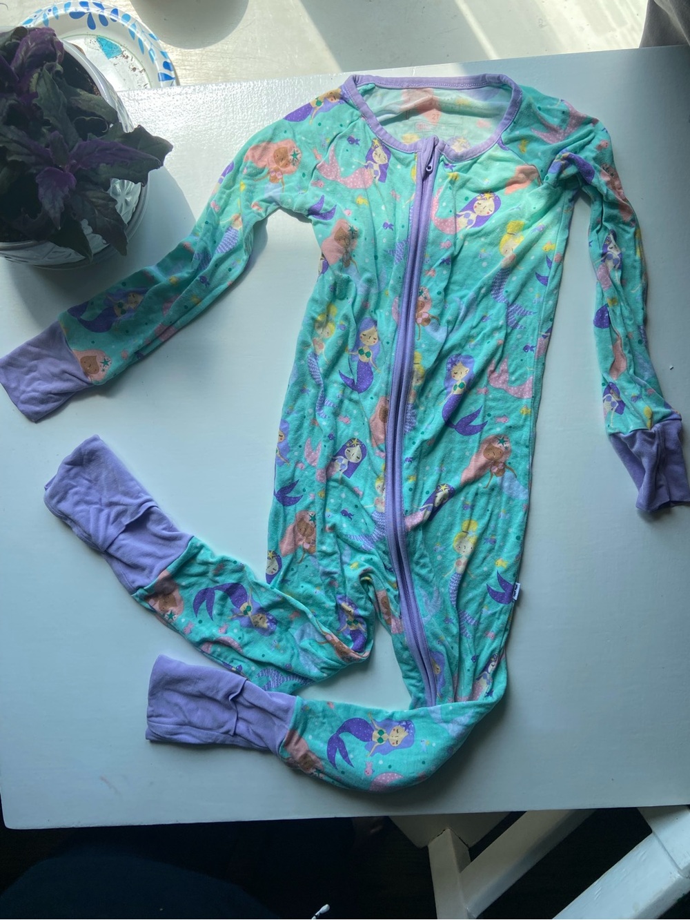 Little Sleepies Mermaid onesie Pajamas 2T